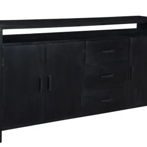 Livingfurn - Dressoir Kala Open 180 cm - Mangohout Hoge Kwaliteit
