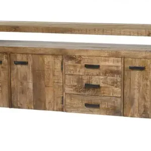 Livingfurn - Dressoir Nairobi 210cm - Mangohout Groothandel