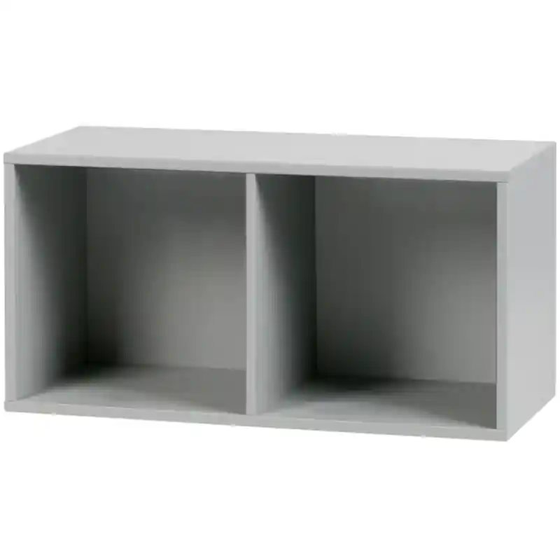 Uitverkoop vtwonen Lower Case Two Open - Grenen - Betongrijs - 41x81x35