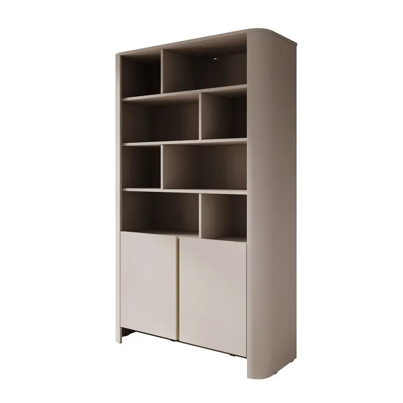 Meubella - Barbados - Boekenkast - Beige - 103x39x170 cm Alleen Vandaag