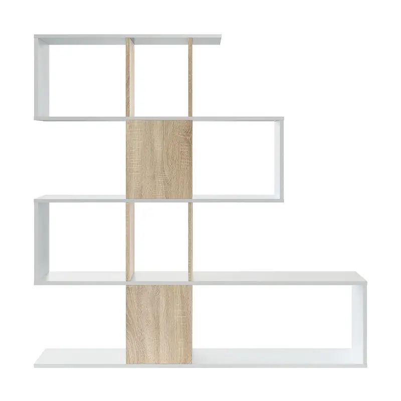 Libreria con 4 livelli e 11 scomparti di archiviazione - H145 cm - Zigzag Beperkt Aanbod