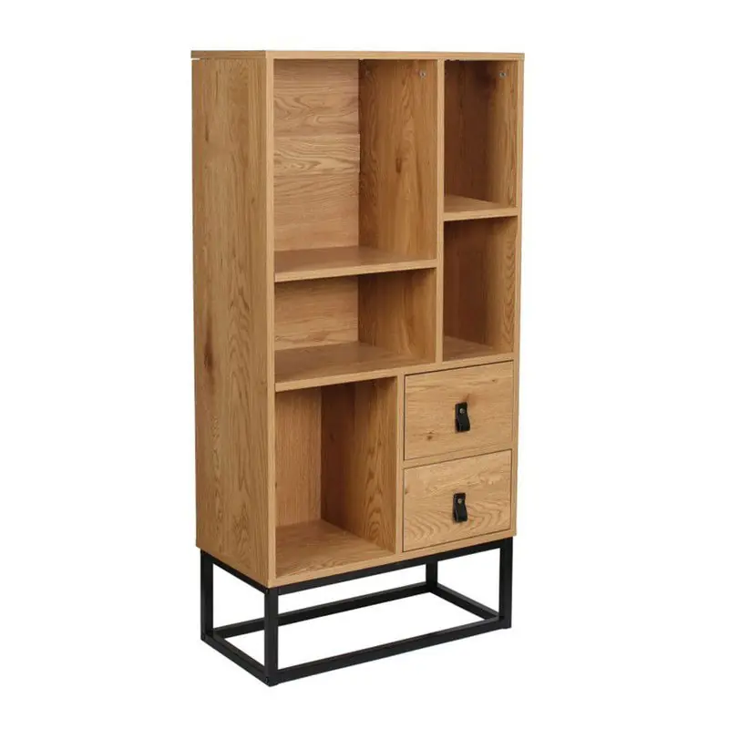 Bibliotheek Industriële Stijl 2 Lades 5 Nissen H120cm Must-Have