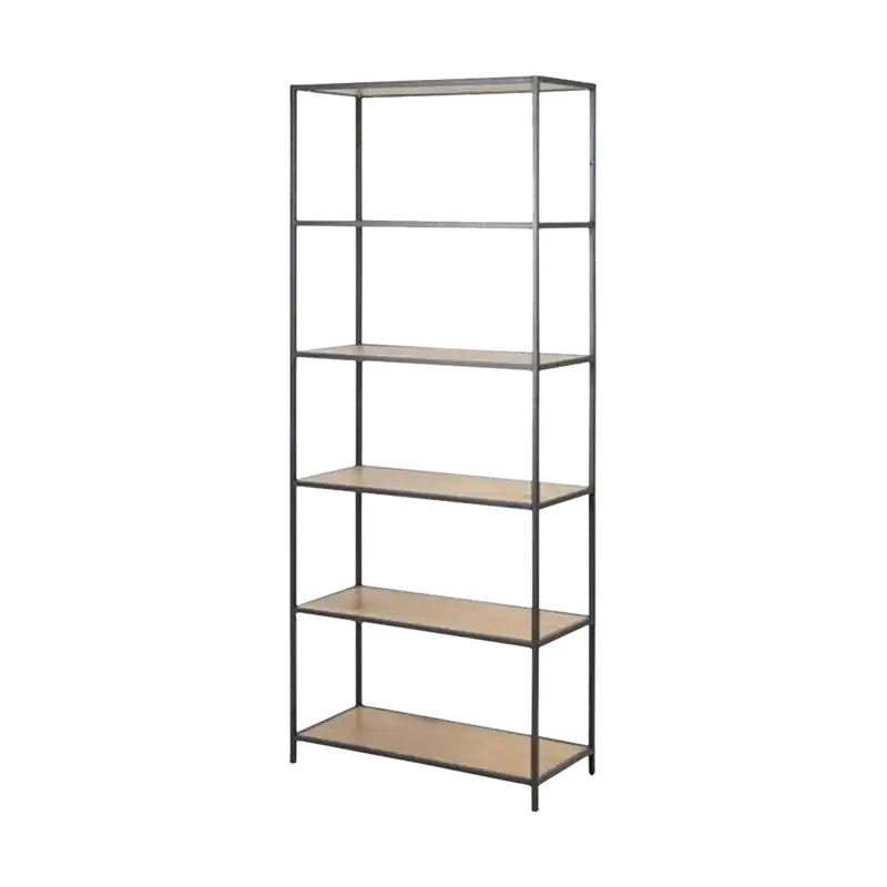 Bestseller Vic houten staande boekenkast naturel - 77 x 185 cm