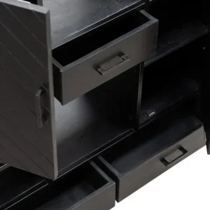 Kick wandkast Hugo-120 - Zwart Exclusieve Aanbieding