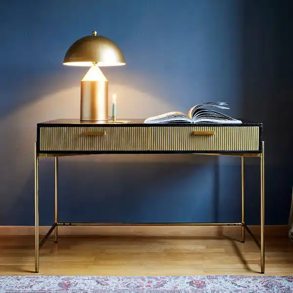 Koopje Rootsmann Sidetable | Zwart - Goud