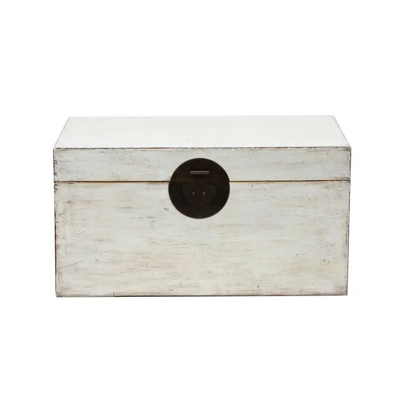 Fine Asianliving Antieke Chinese Kist Wit High Gloss B91xD48xH41cm Exclusieve Aanbieding