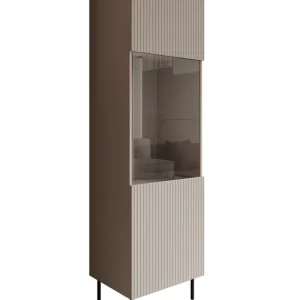 Meubella - Vitrinekast Alex - Beige - 55 cm Alleen Vandaag