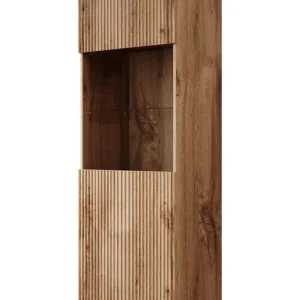 Meubella - Vitrinekast Vintar - Eiken - 60 cm Snelle Levering