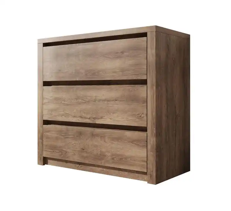 Meubella - Ladekast Monaco - Eiken - 90 cm Exclusief