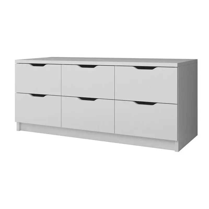 Meubella - Ladekast Kennedy - Wit - 120 cm Beperkt Aanbod