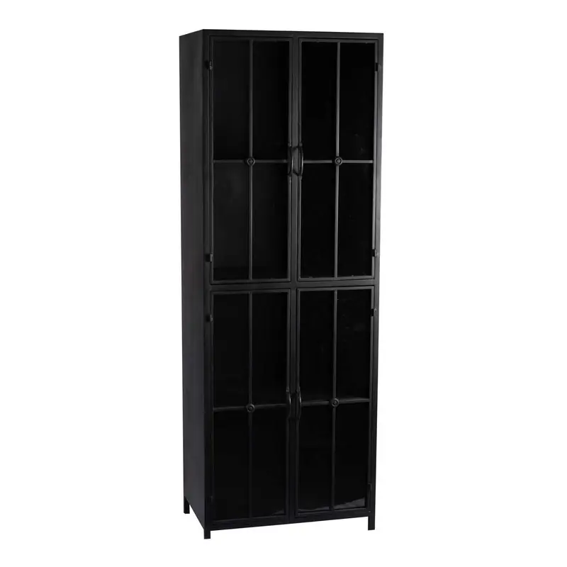 Korting PTMD Cave Black Iron Cabinet High