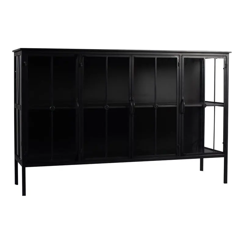 PTMD Cave Black Iron Cabinet Low Groothandel