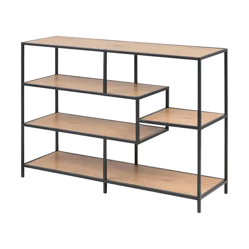 Garantie Inbegrepen Vic houten open kast naturel - 114 x 78 cm