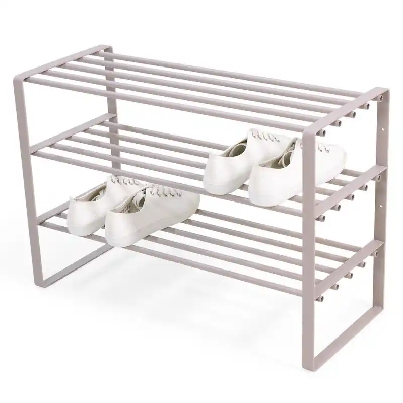 Weekendaanbieding Spinder Design schoenenrek Rex SR 2 - Silky Taupe - 12 paar schoenen