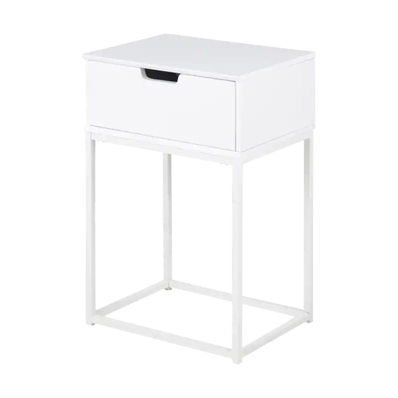 Shop Nu Teun houten nachtkastje wit
