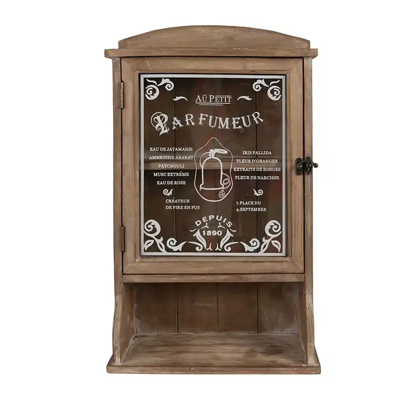 Budget Clayre & Eef Wandkast 32x15x54 cm Bruin Hout