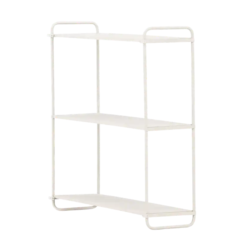 Premium Freddy metalen wandrek beige - 63 x 62 cm