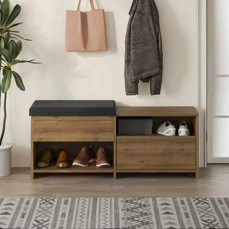 Weekendaanbieding Schoenenkast Filux Naturel Melamine 120,3x51x40,5 cm
