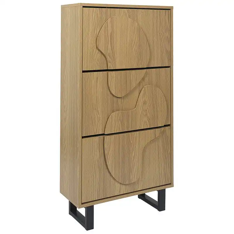 Gratis Verzending 4goodz Schoenenkast Calypso 40x60x115 cm 12-18 paar - bruin