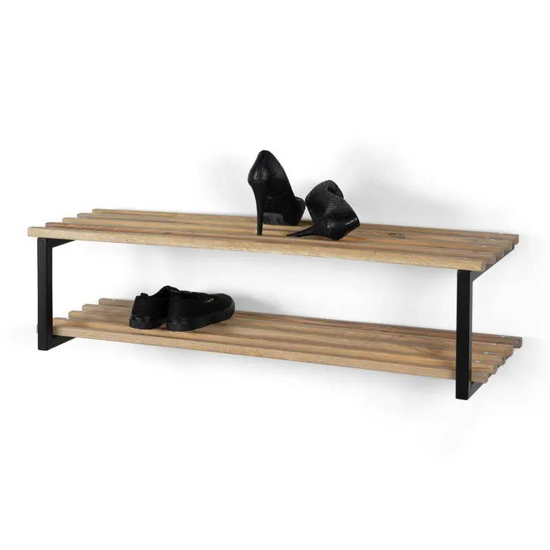 Direct Beschikbaar Spinder Design schoenenrek Rizzoli / Marco XL - Zwart / Eiken - 8 paar schoenen