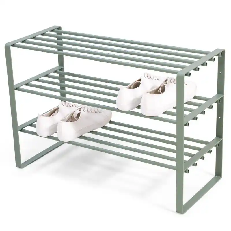 Superprijs Spinder Design schoenenrek Rex SR 2 - Dusty Green - 12 paar schoenen