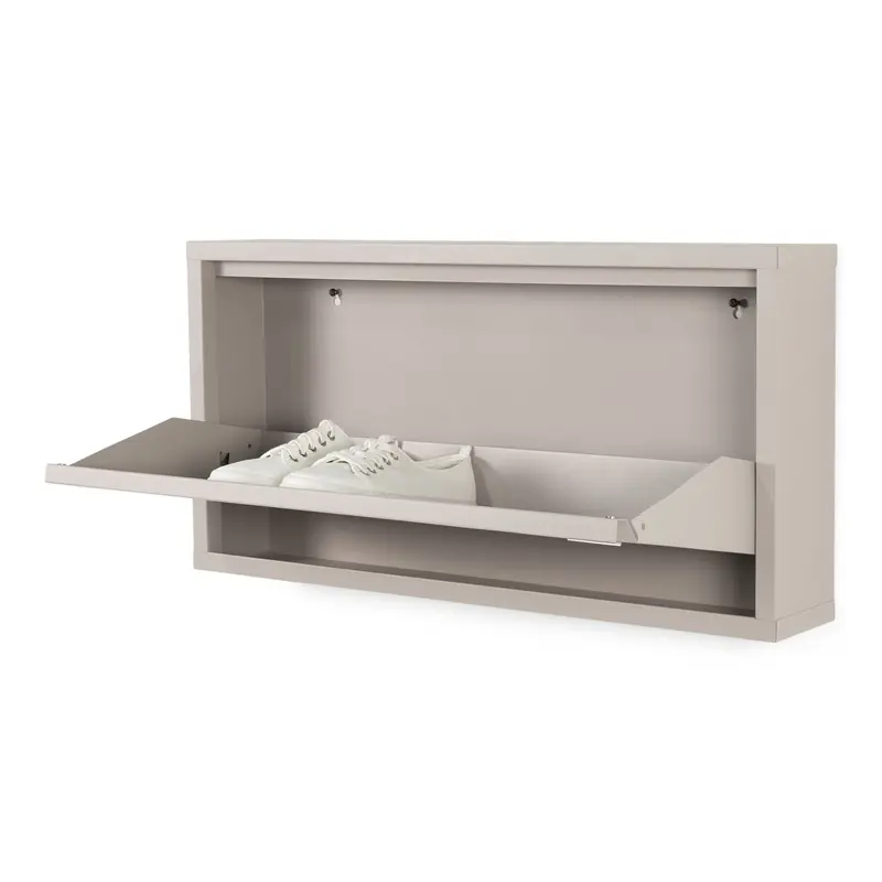Spinder Design schoenenkast Billy 1 - Silky Taupe - 3 paar schoenen Koop Vandaag