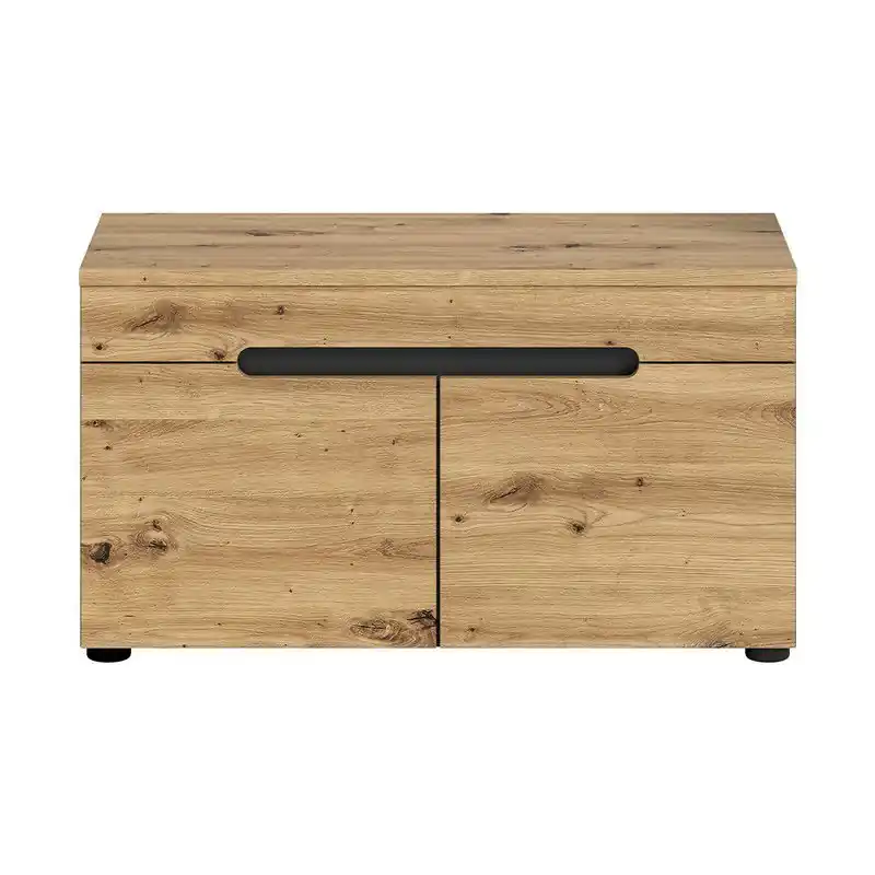 Bank met schoenenopberger 2 deuren en 2 nissen L80 cm - CANU Aanbieding