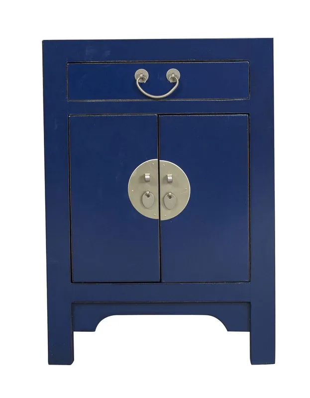 Merkproduct Fine Asianliving Chinees Nachtkastje Midnight Blue - Orientique