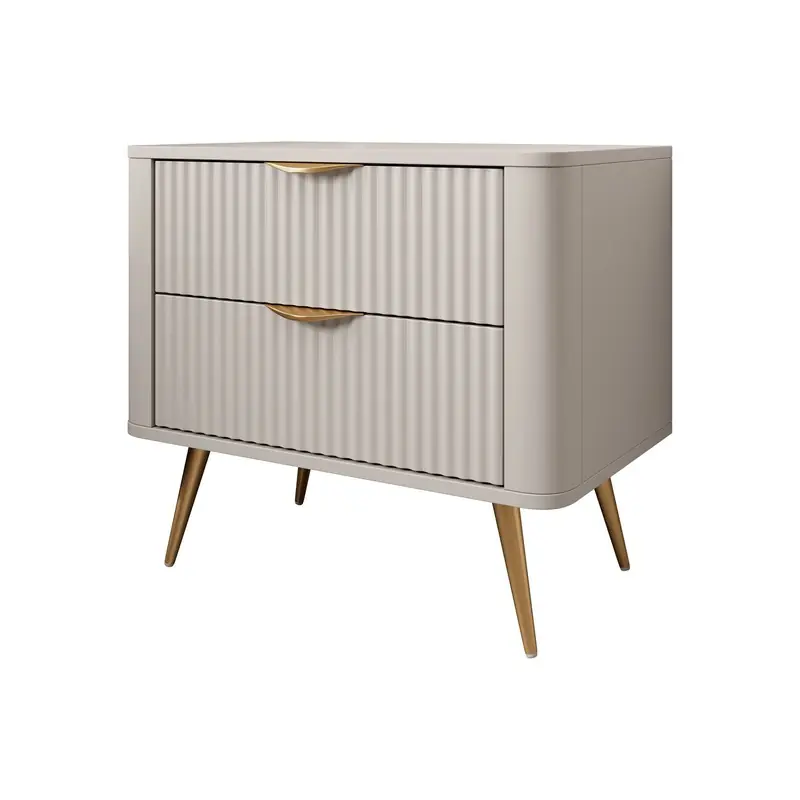 Meubella - Nachtkastje Lima - Beige - 63 cm Voordeelprijs