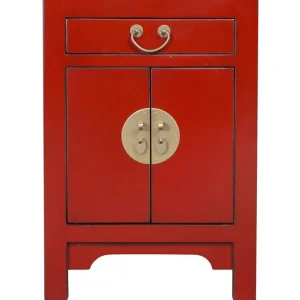 Fine Asianliving Chinees Nachtkastje Lucky Rood - Orientique Collectie Koopje