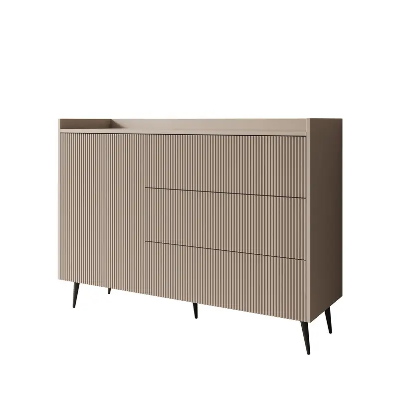 Meubella - Asty - Dressoir - Beige - 126x41x92 cm Bulkbestelling