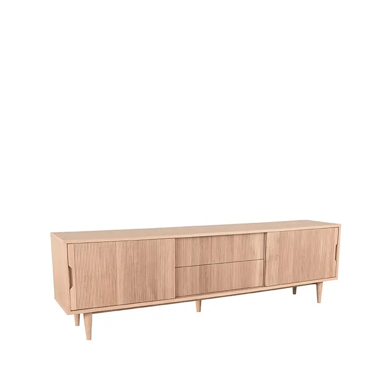 LABEL51 Tv-meubel Jule - Naturel - Eiken - Tv-Meubel 200 cm Nieuwe Collectie