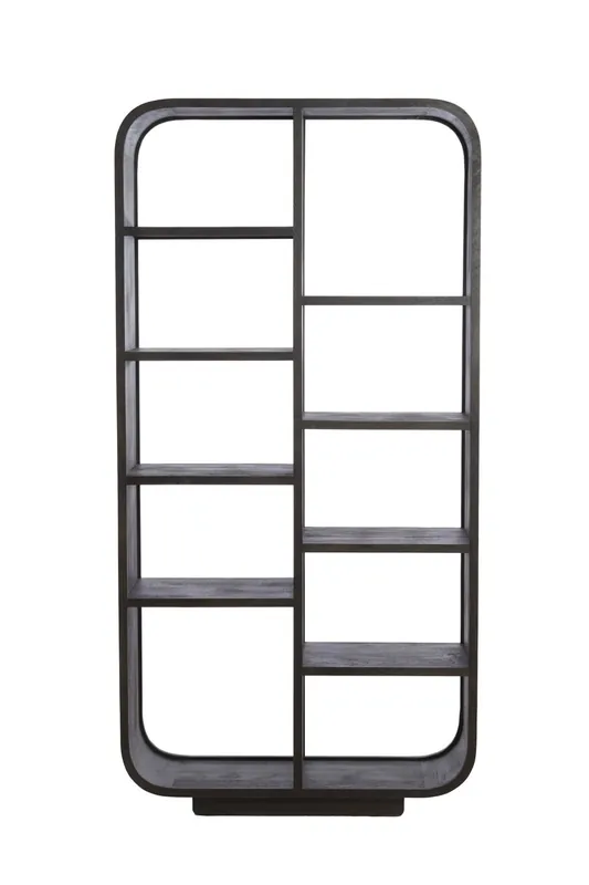 Light&living Kast open 100x35x200 cm DANE hout mat donker roodbruin Origineel