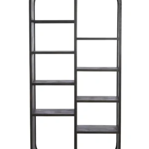 Light&living Kast open 100x35x200 cm DANE hout mat donker roodbruin Authentiek
