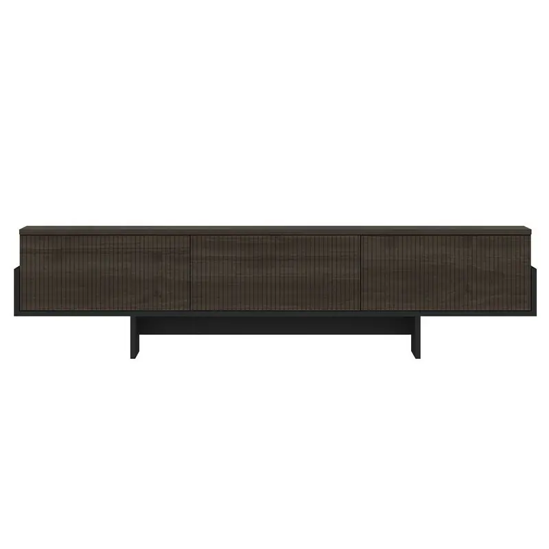 Beste Prijs TV-meubel met 3 afneembare deuren gestreept L185 cm - HELYO