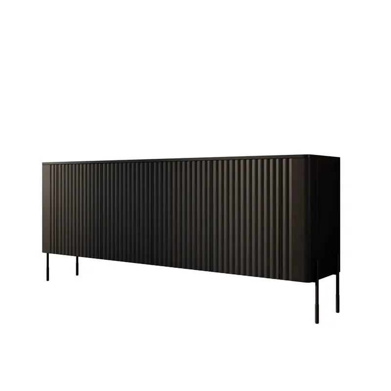 Meubella - Vivi - Dressoir - Zwart - 190 cm Limited Edition