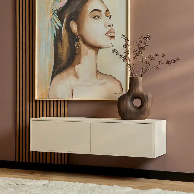 Zwevend tv-meubel Vision Sand | 120 cm - 120 x "30" x "35" Meest Verkocht