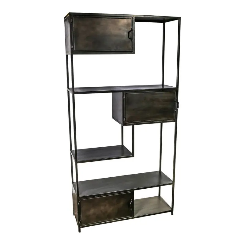 PTMD - Kast Duana - Zwart - 100x35x198cm Gecertificeerd