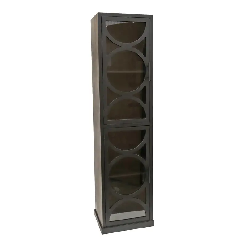 PTMD - Kast Dailey - Zwart - 48x40x185cm Voordeelprijs