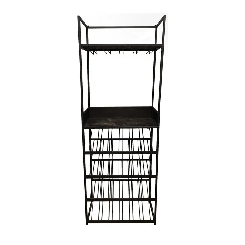 Topkwaliteit PTMD - Wijnrek Arto - Grijs - 65x35x180cm