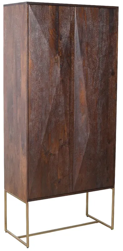 Geld-Terug-Garantie PTMD - Kast Onyx - Bruin - 80x40x180cm