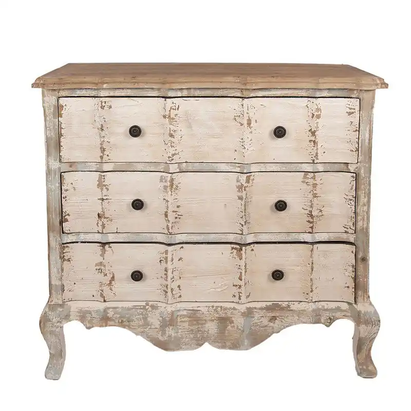 Luxe Clayre & Eef Ladekast 95x38x90 cm Beige Hout