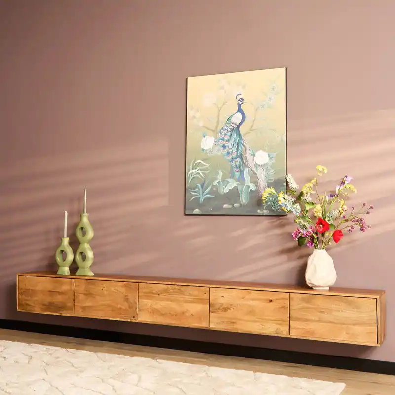 Groothandel Zwevend tv-meubel Vision Naturel | 280 cm