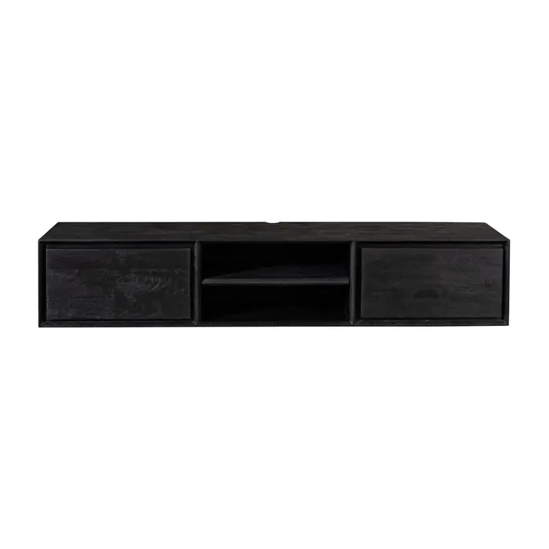 Authentiek Zwevend tv-meubel Ambiance Zwart | 160 cm