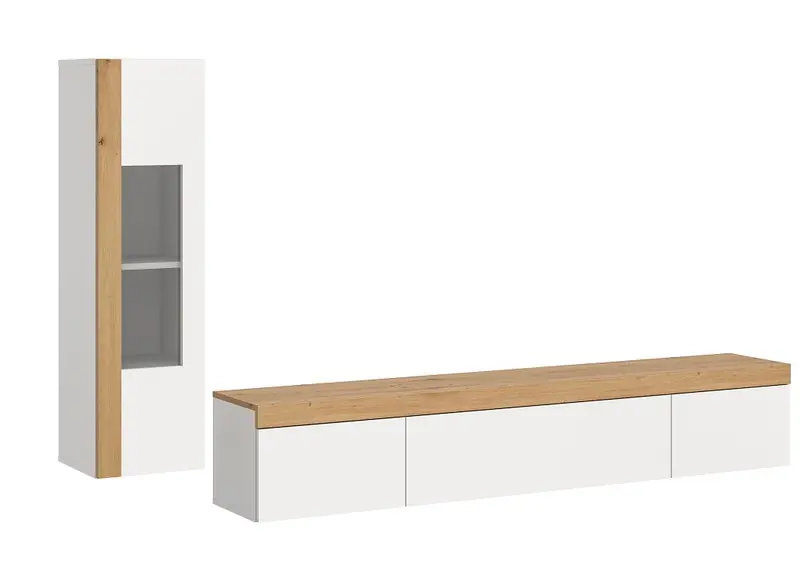 Gereduceerde Prijs Ruda Wandkast / Rek Systeem ca. 225x34x33 cm