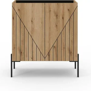 Lowboard Neo in Evoke Oak 91x80x40cm Wereldwijde Verzending