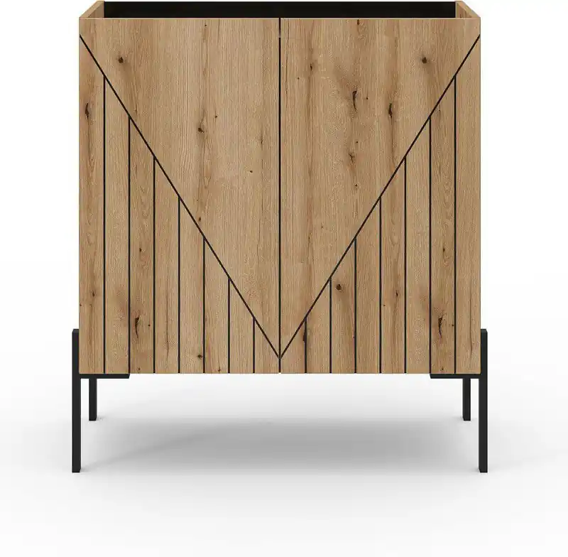 Lowboard Neo in Evoke Oak 91x80x40cm Wereldwijde Verzending