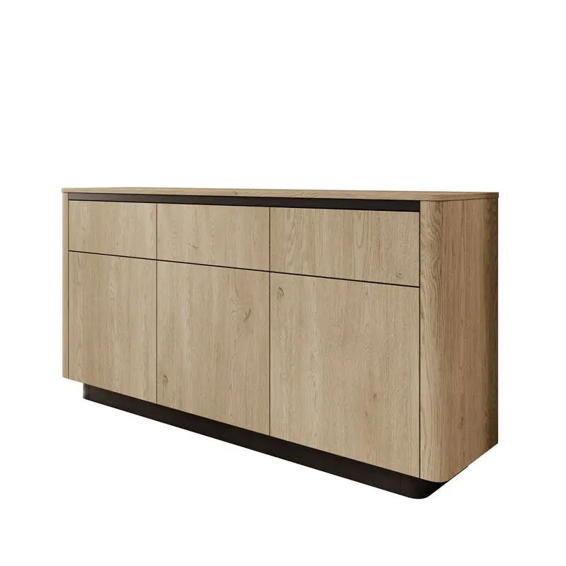 Meubella - Taywan - Dressoir - Eiken - 163x38x83 cm Beste Prijs