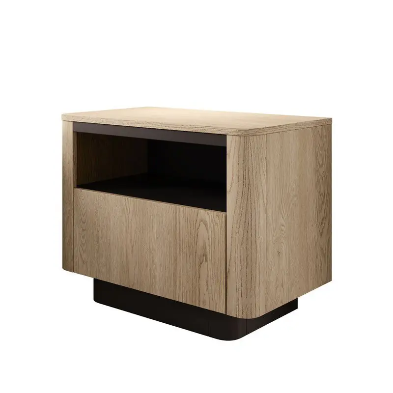 Meubella - Taywan - Nachtkastje - Eiken - 63 cm Laatste Versie