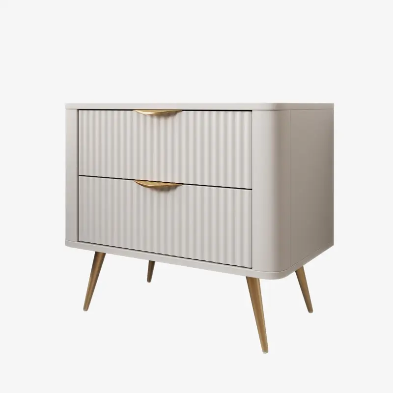 Aanbieding Meubella - Nachtkastje Lima - Wit - 63 cm